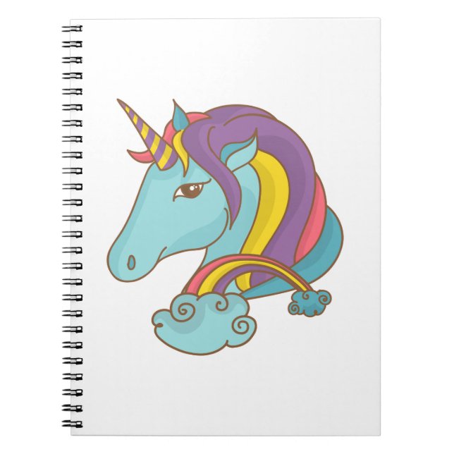 Pastel Unicorn Notebook (Front)