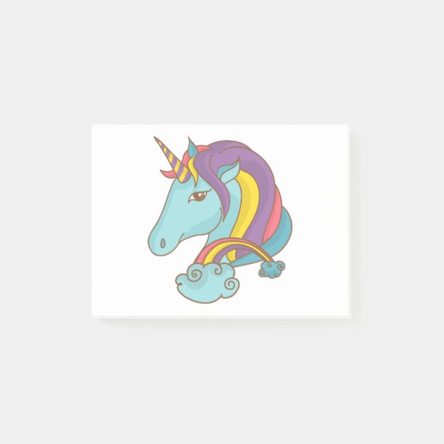 Pastel Unicorn Post-it Notes (Front)