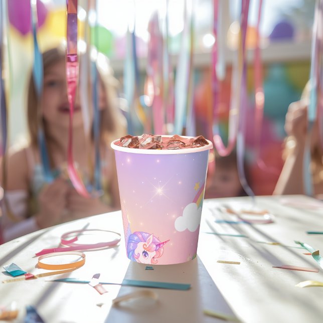 Pastel Unicorn Princess Paper Cup (Creator Uploaded)