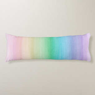 Pastel Unicorn Rainbow Watercolor Dream #1 Body Cushion