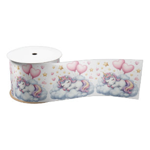 Pastel Unicorn Satin Ribbon