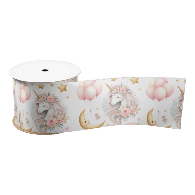 Pastel Unicorn  Satin Ribbon (Spool)