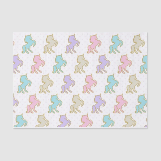 Pastel Unicorn Tissue Paper (Front)