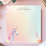 Pastel Unicorn Watercolor Personalised Notepad<br><div class="desc">This personalised notepad features a dreamy watercolor unicorn with soft pastel hues,  creating a magical and whimsical aesthetic. Perfect for unicorn lovers,  kids,  and anyone who enjoys fairy-tale-inspired stationery. Customise the text at the top for a unique touch,  making it ideal for journalling,  note-taking,  or gifting.</div>