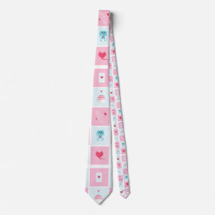pastel valentines day menswear mens neck tie