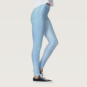 Pastel Vertical Watercolor Abstract Leggings