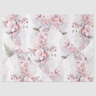 Pastel Victorian Florals & Lace Decoupage Tissue Paper