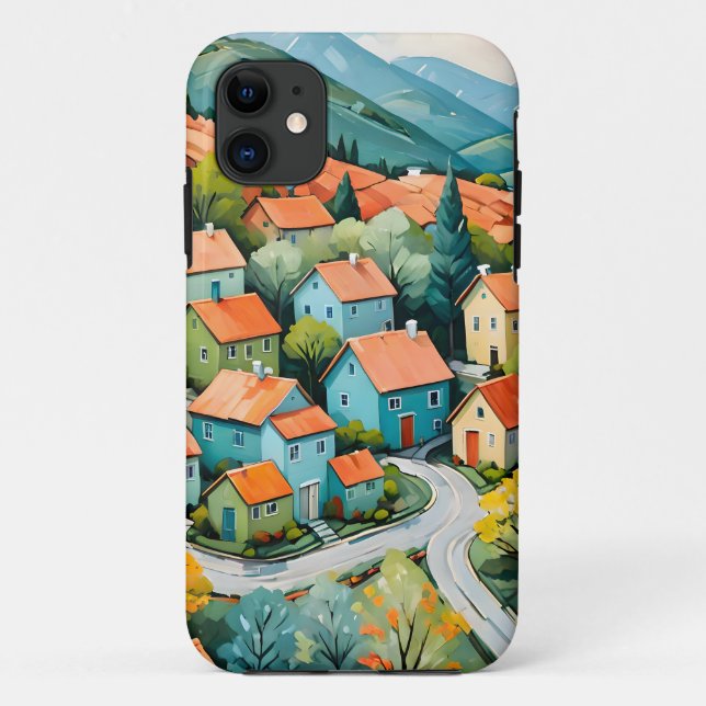 Pastel Village Dream Case-Mate iPhone Case (Back)
