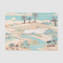 Pastel vintage beach pattern