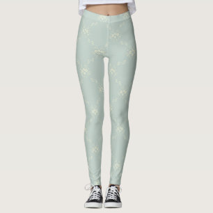 Pastel Vintage Floral Leggings