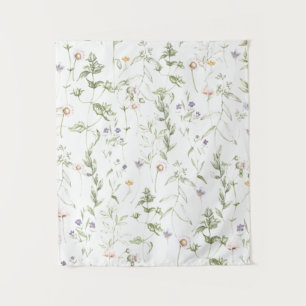 Pastel Vintage Flowers Tapestry