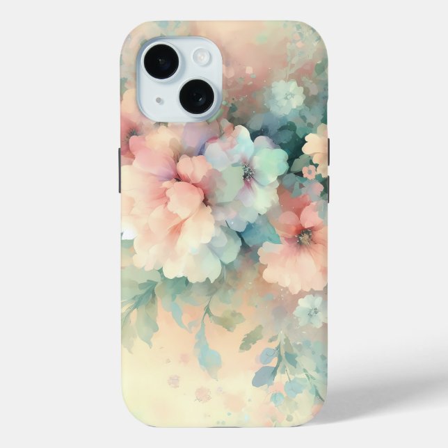 Pastel Vintages Roses  Case-Mate iPhone Case (Back)