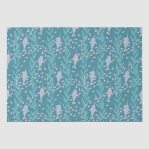 Pastel Wandering Pod of Narwhals Tissue Paper