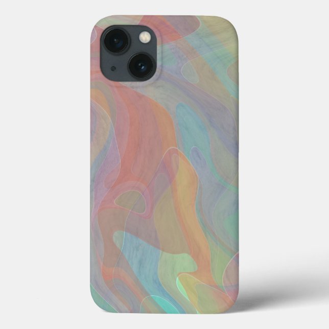 Pastel Watercolor Abstract Art Case-Mate iPhone Case (Back)