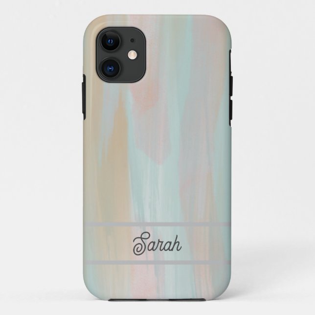 Pastel Watercolor Customisable Phone Case (Back)