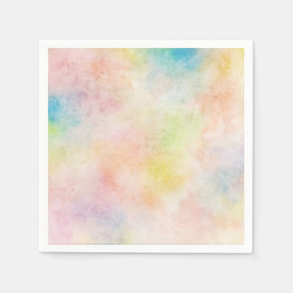Pastel Watercolor design paper napkin