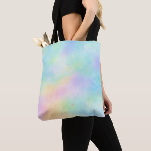Pastel Watercolor Dream – Soft Rainbow Gradient Tote Bag