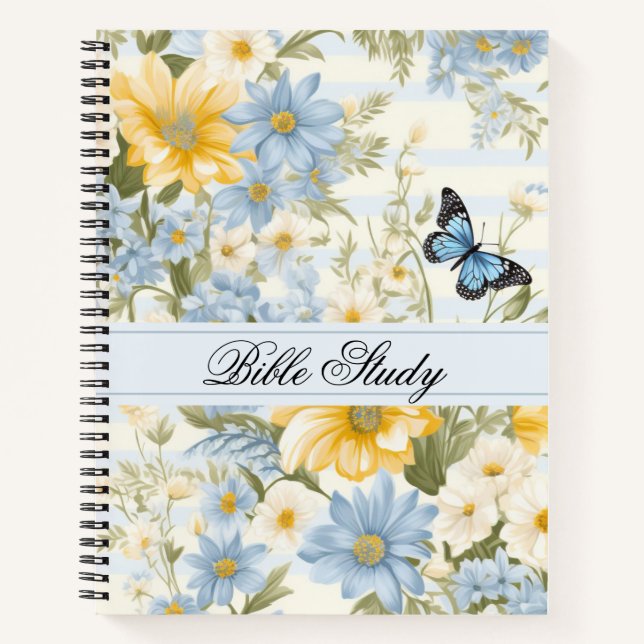 Pastel Watercolor Floral Bible Study Journal (Front)