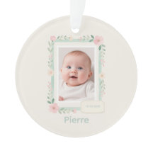 Pastel Watercolor Floral Empty Photo Frame