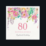 Custom 80th Birthday Personalized Photo 80th Birthday Ribbet