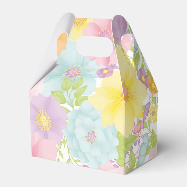 Pastel Watercolor Gift Box (Front Side)