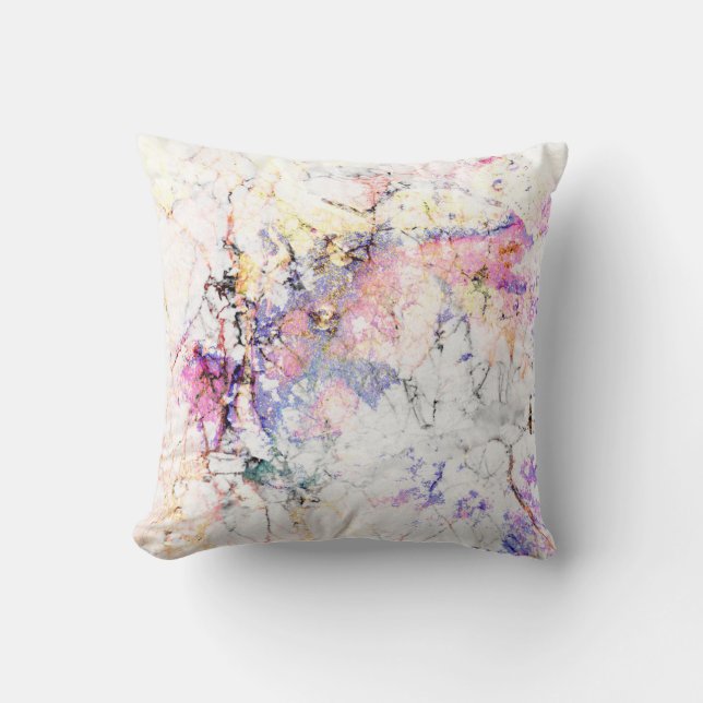 Pastel Watercolor Marble Cushion (Front)