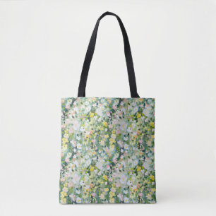 Pastel Watercolor Meadow Tote Bag