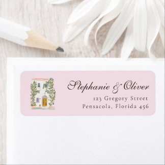 Pastel Watercolor Mediterranean Italian Wedding