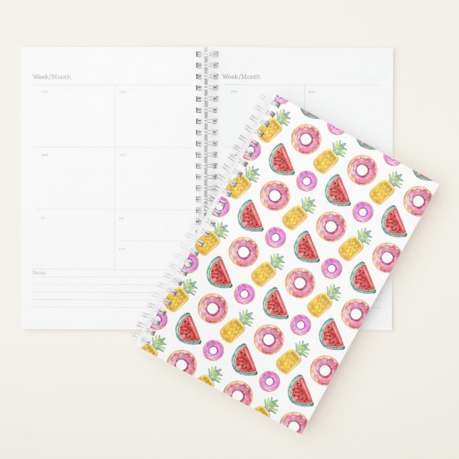 Pastel Watercolor Pool Float Pattern Planner (Display)