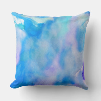 PASTEL WATERCOLOR Retro DESIGN Throw Pillow