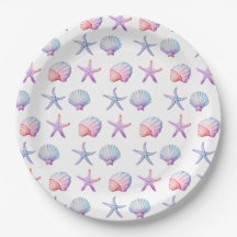 Pastel Watercolor Seashell Party