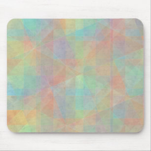 Pastel Watercolor Shapes Abstract Art Mouse Mat