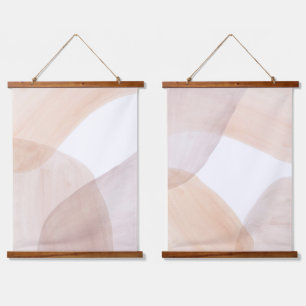 Pastel watercolor shapes hanging tapestry