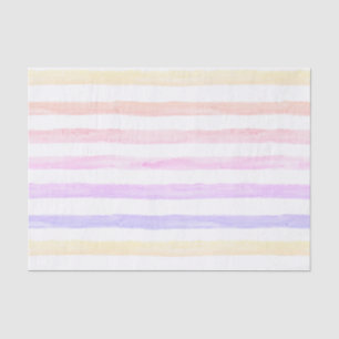Pastel Watercolor Stripes Tissue Paper