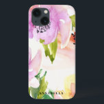 Pastel Watercolour Flowers iPad Mini Case<br><div class="desc">Pretty and elegant watercolor illustration of blush and lilac flowers. This iPad case is customisable. Similar items are available in my store.</div>