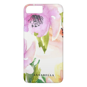 Pastel Watercolour Flowers iPhone 7 Plus Case