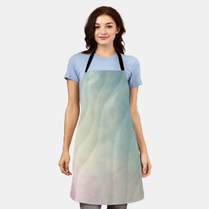 Pastel Watercolour Wavy Pattern Apron