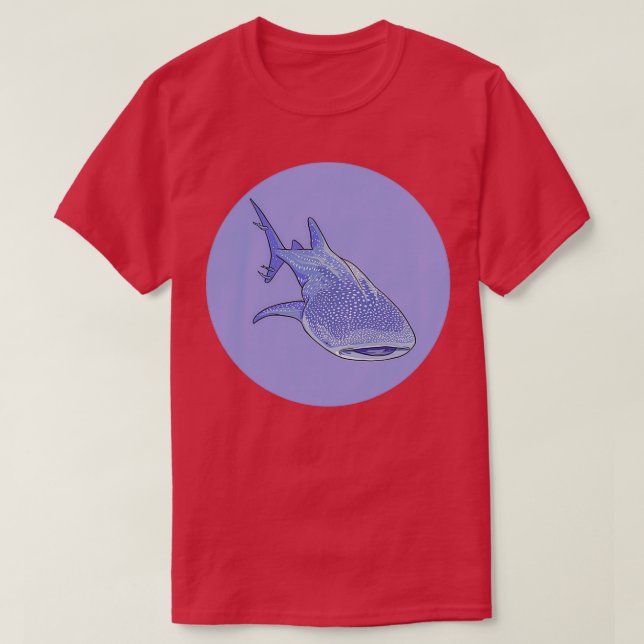 Pastel Whale Shark T-Shirt (Design Front)