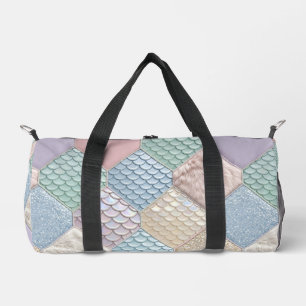 Pastel Whimsical Fairytale Patchwork Duffel Bag