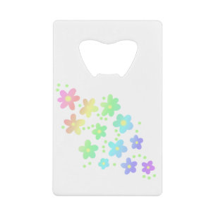 Pastel Whimsical Rainbow Flowers