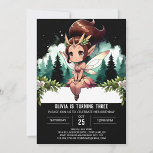 Pastel Whimsy Fairy Birthday Invitation