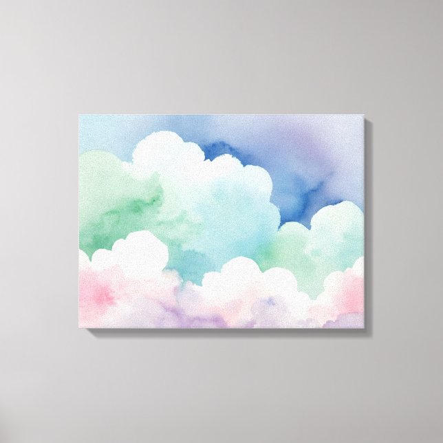 Pastel whispers soft splash wall art (Front)