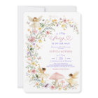 Pastel Wildflower Fairy Garden Girl Baby Shower