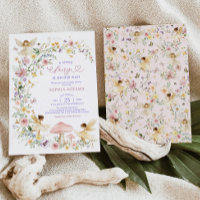 Pastel Wildflower Fairy Garden Girl Baby Shower