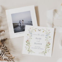 Pastel Wildflower Frame Wedding