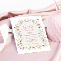 Pastel Wildflower Garden Baby Shower Brunch