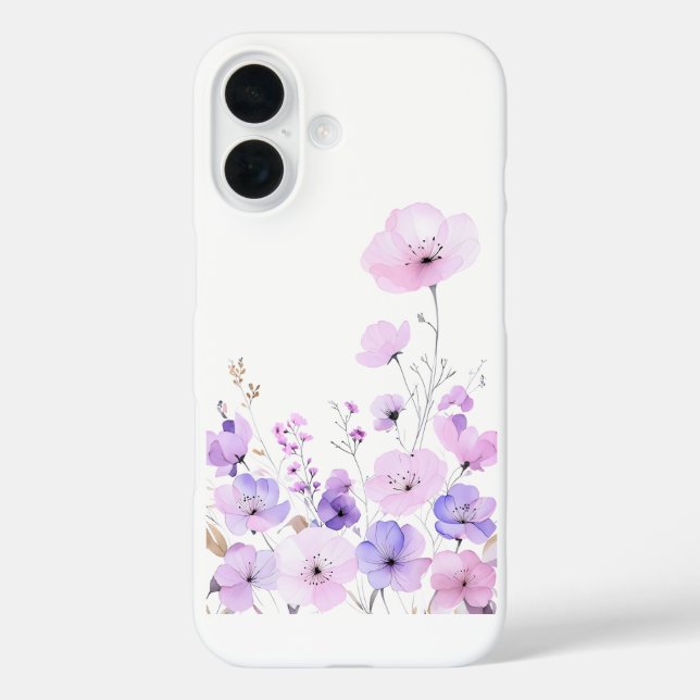 Pastel Wildflower Garden Soft Floral Bloom Case-Mate iPhone Case (Back)