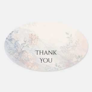 Pastel Wildflower Meadow Wedding Sticker