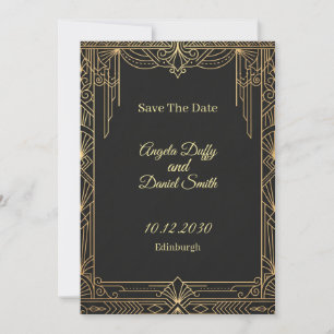 Pastel Wildflower Save the Date Card