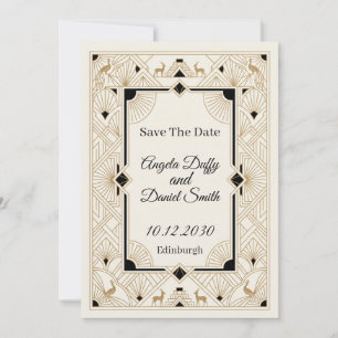 Pastel Wildflower Save the Date Card